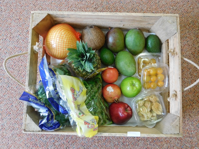 Foto - Bednka s ovocem a zeleninou